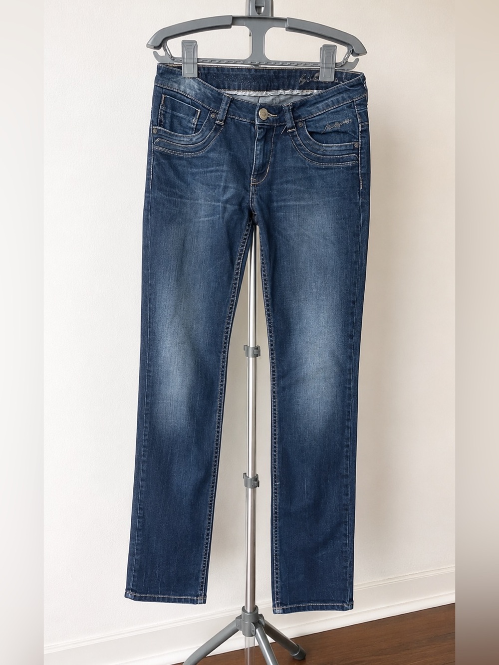Pepe Jeans Women's Straight Leg Jeans - Dark Indigo Wash